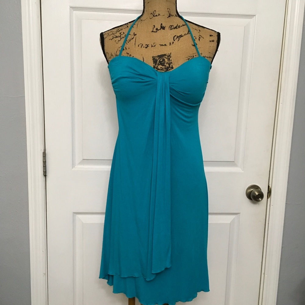 Skye Faux Wrap Strapless Dress